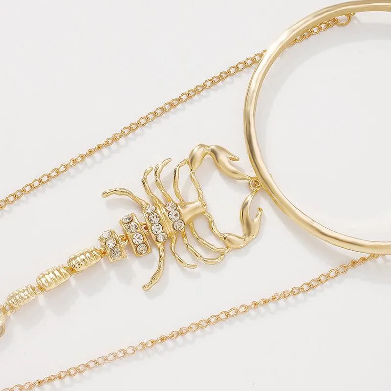 Gothic Creative Geometric Scorpion Arm Ring