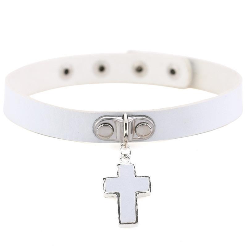 Cross Pendant Choker