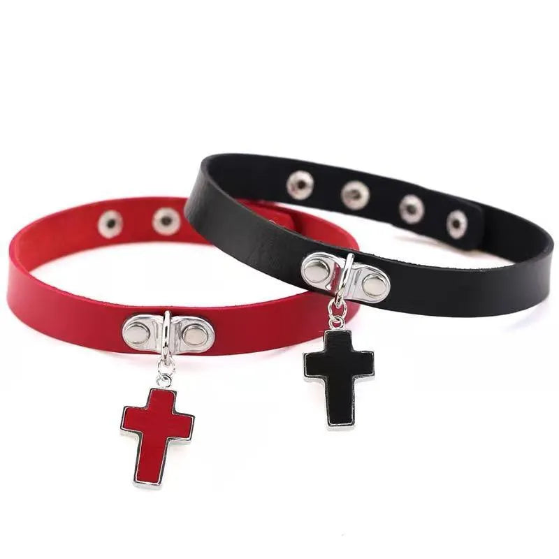 Cross Pendant Choker