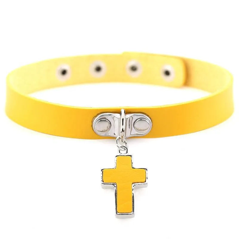 Cross Pendant Choker