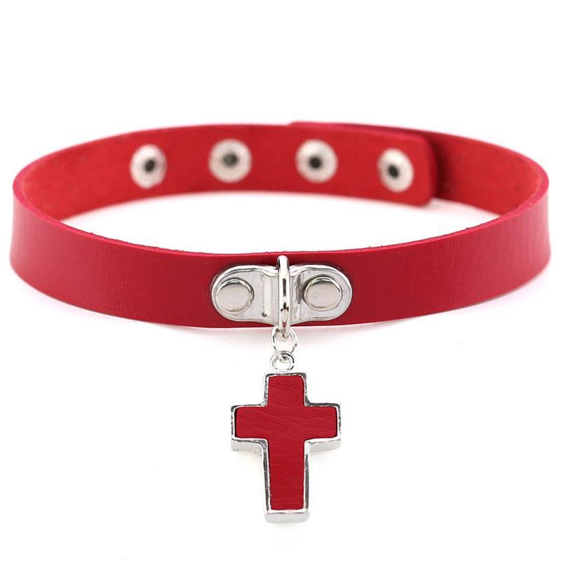 Cross Pendant Choker