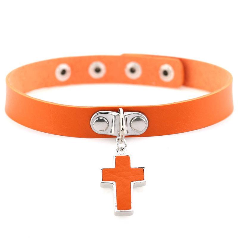Cross Pendant Choker