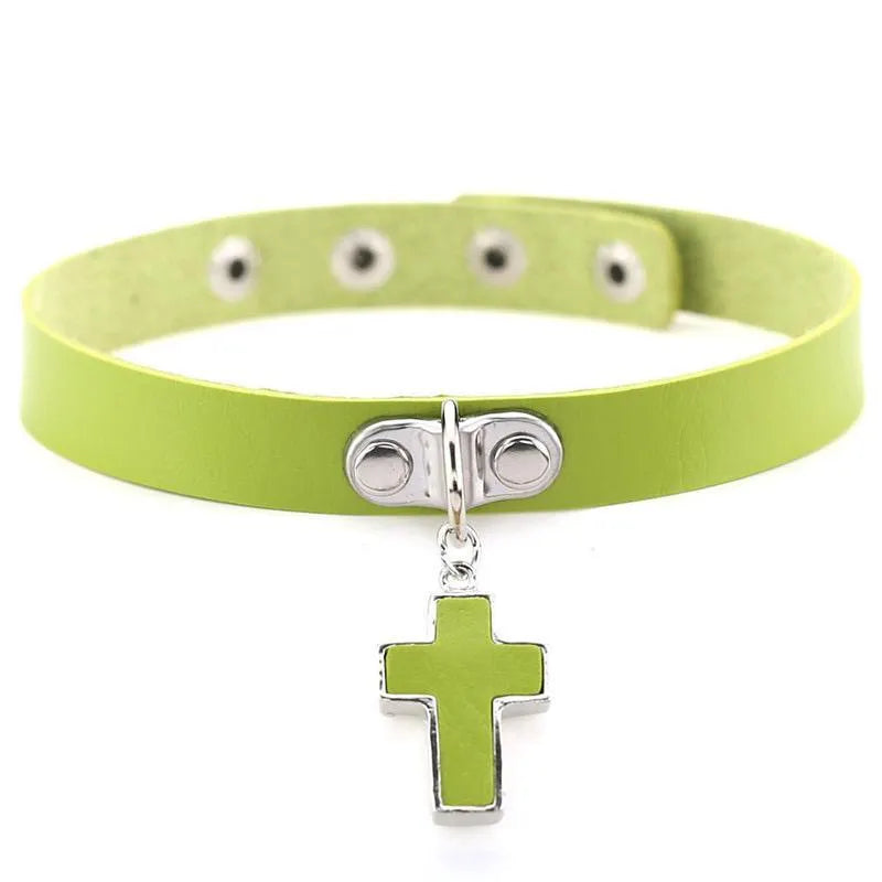 Cross Pendant Choker