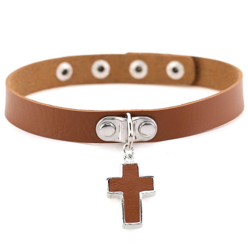 Cross Pendant Choker