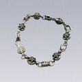 Chrome Vintage Hexagram Bracelet