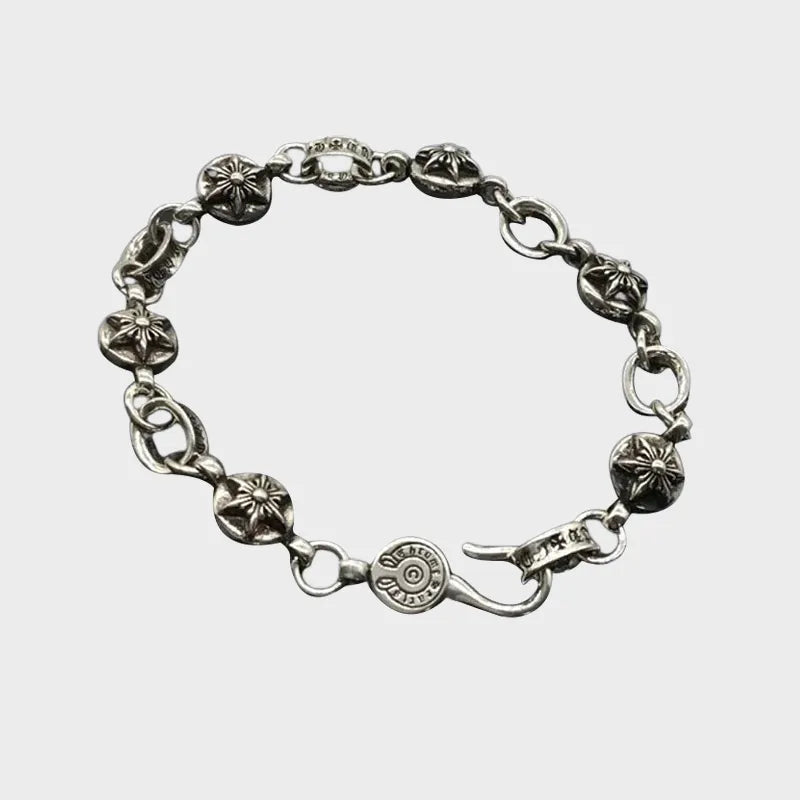 Chrome Vintage Hexagram Bracelet