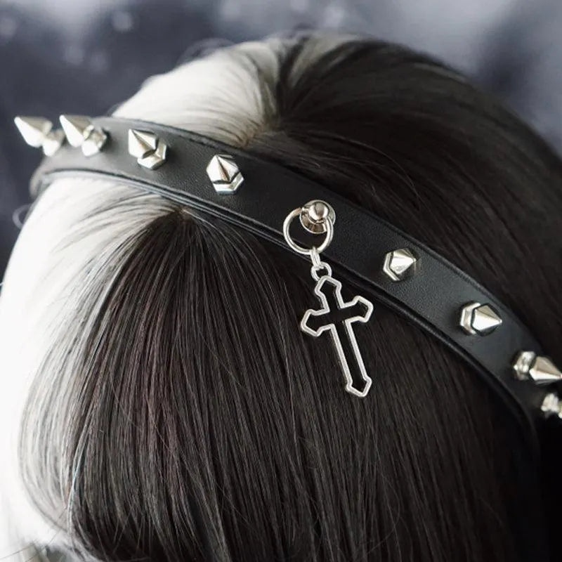 Punk Rivet Hair Band