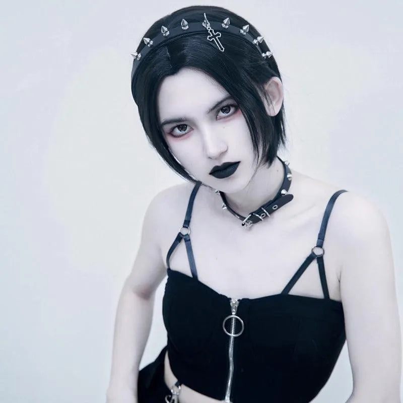 Punk Rivet Hair Band