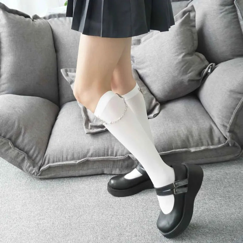 Chain Knee High Socks