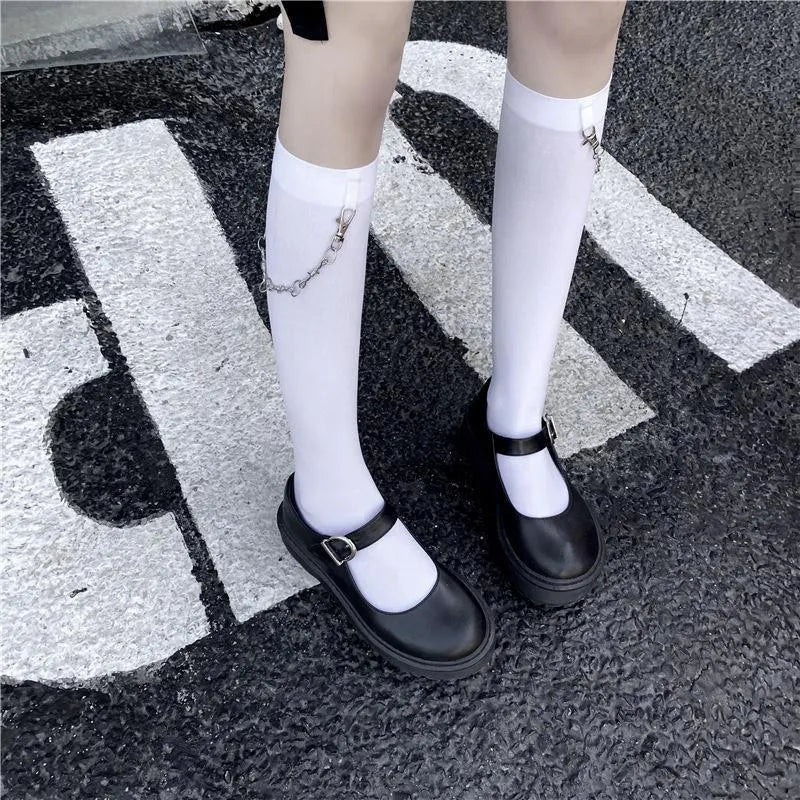 Chain Knee High Socks