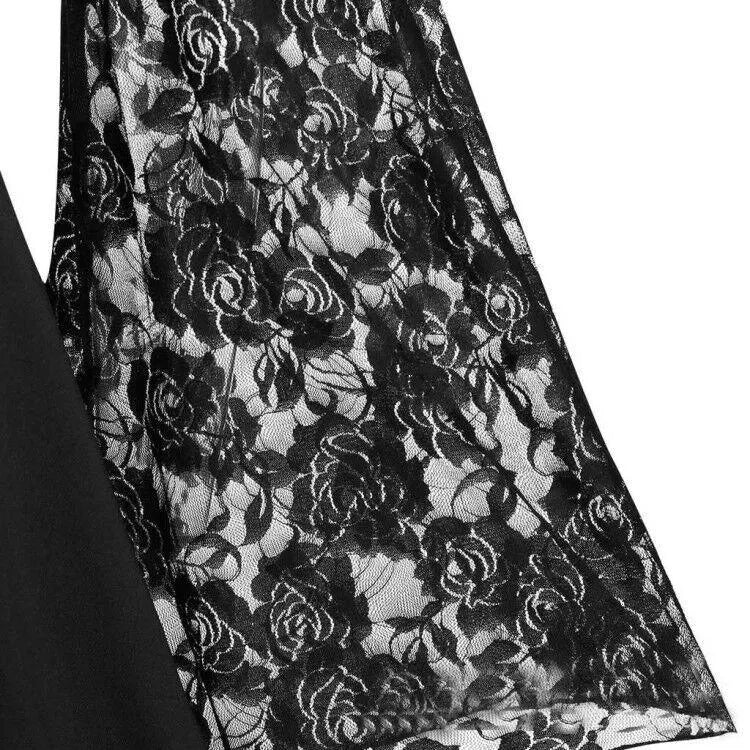 Puff Sleeve Sexy Lace Dress