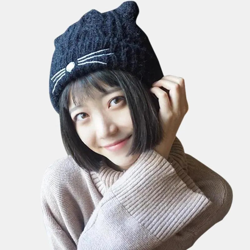 Kawaii Cat Ear Beanie