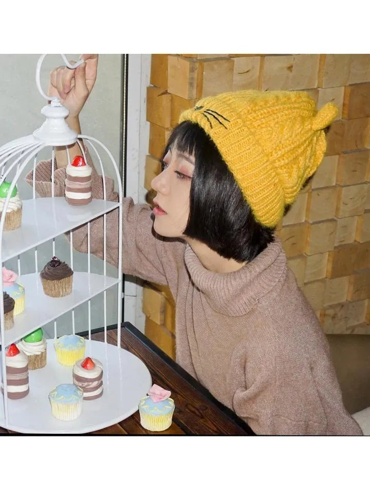 Kawaii Cat Ear Beanie
