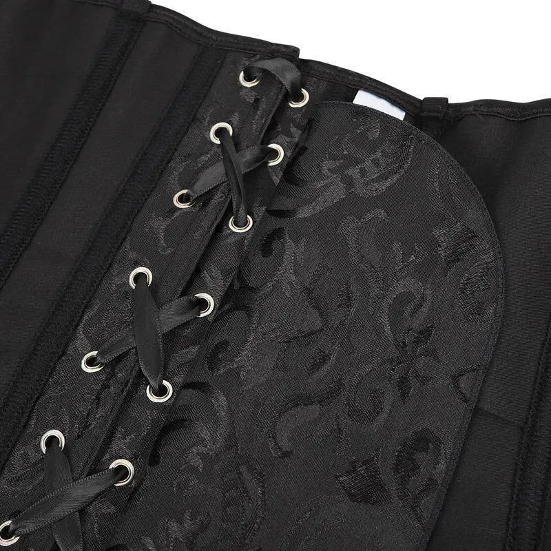 Short Sleeves Lace Corset Top