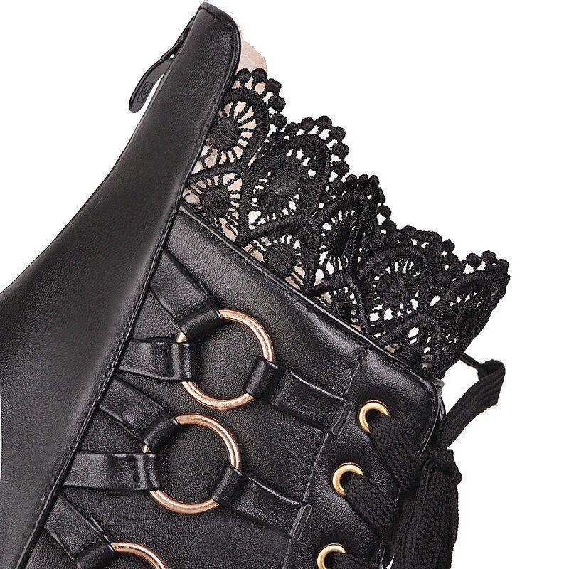 Victorian O-Ring Lace Boots
