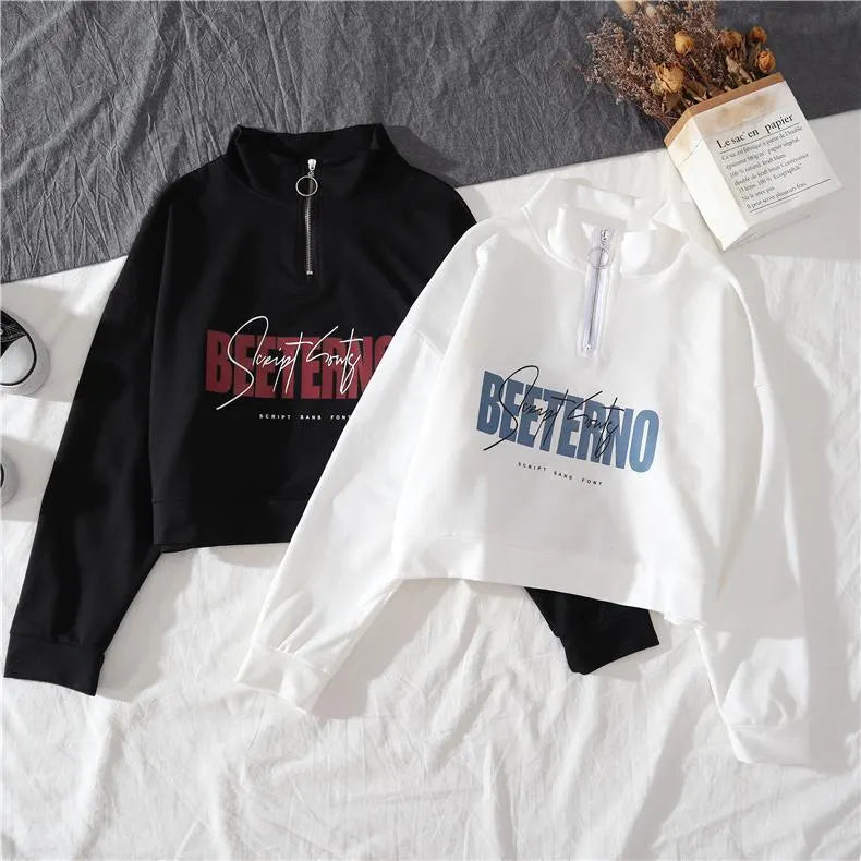 Sports Hoodie and High Waist Street Fashion Cargo Pants