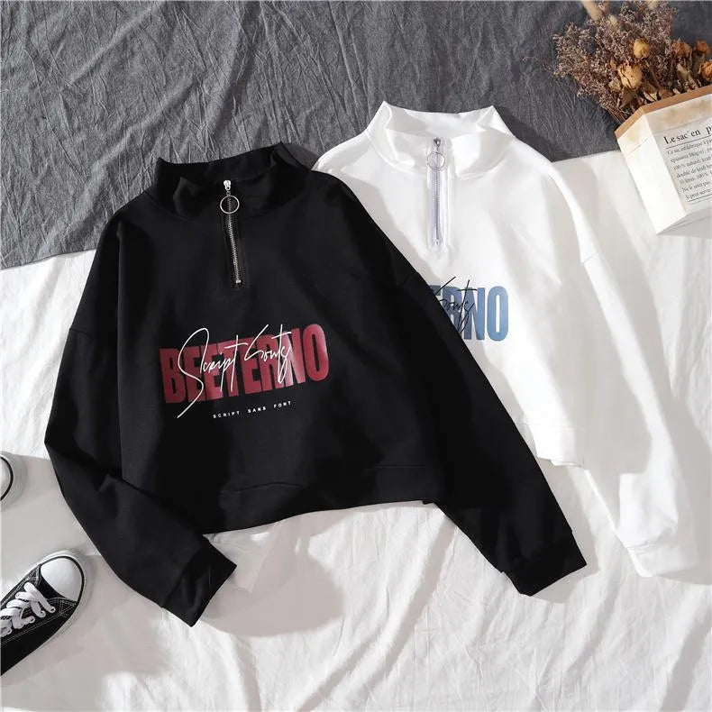 Sports Hoodie and High Waist Street Fashion Cargo Pants