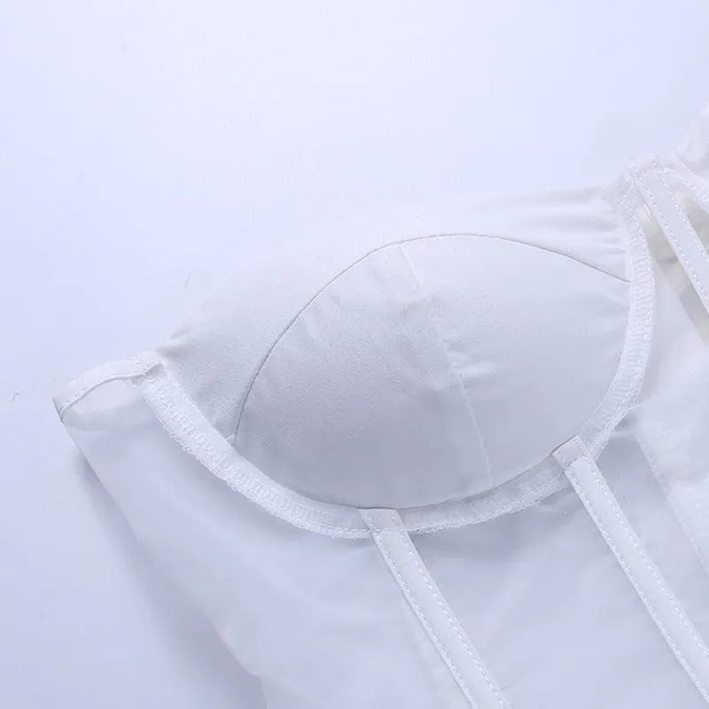 Mesh Corset Bra Top