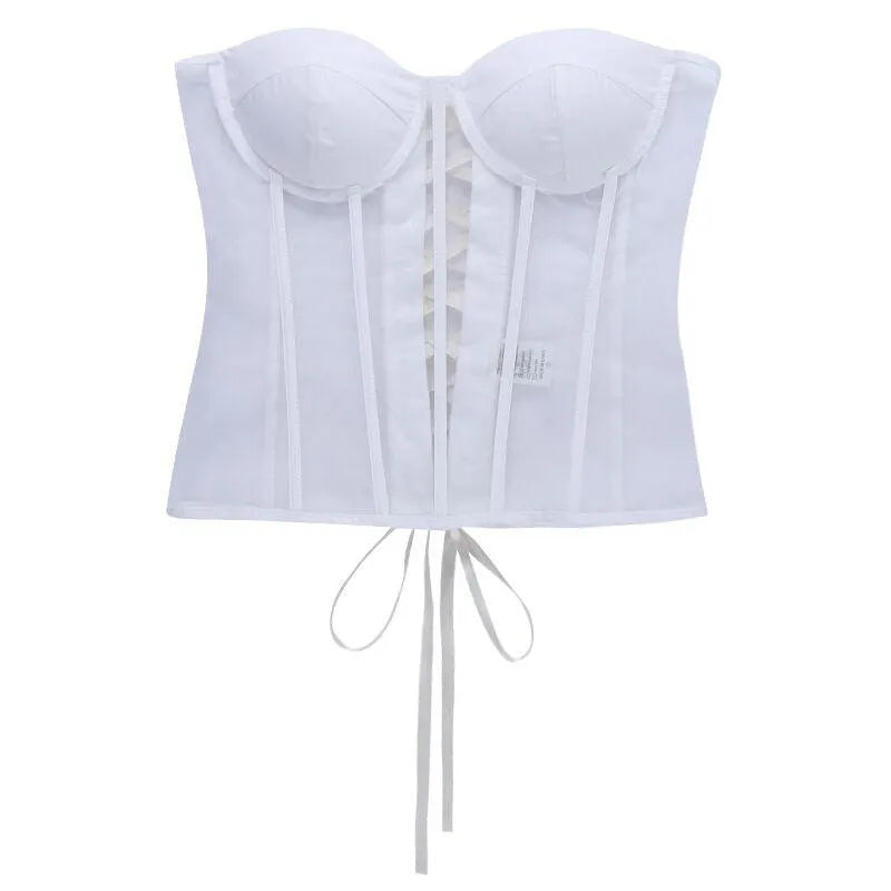 Mesh Corset Bra Top
