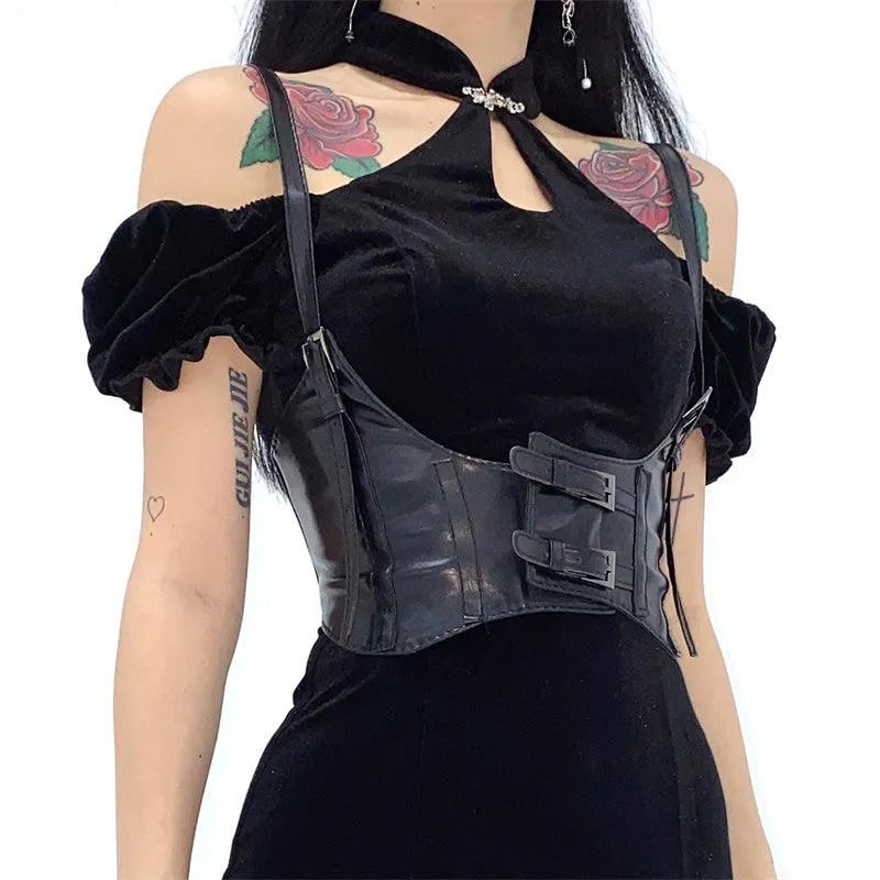 Strap-Style Punk Corset Belt
