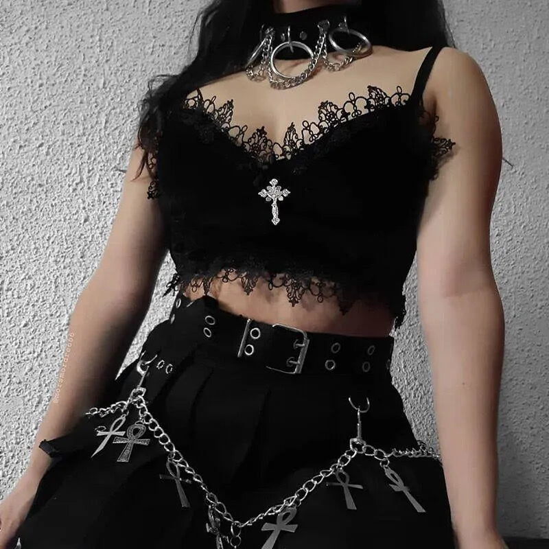 Lace Velvet Bra Top