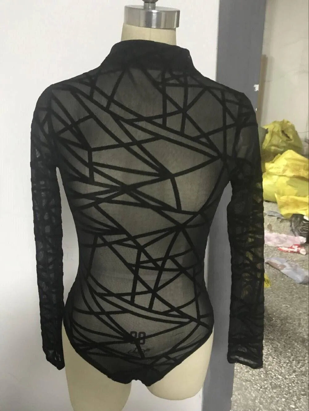 Long Sleeve Black Bodysuit
