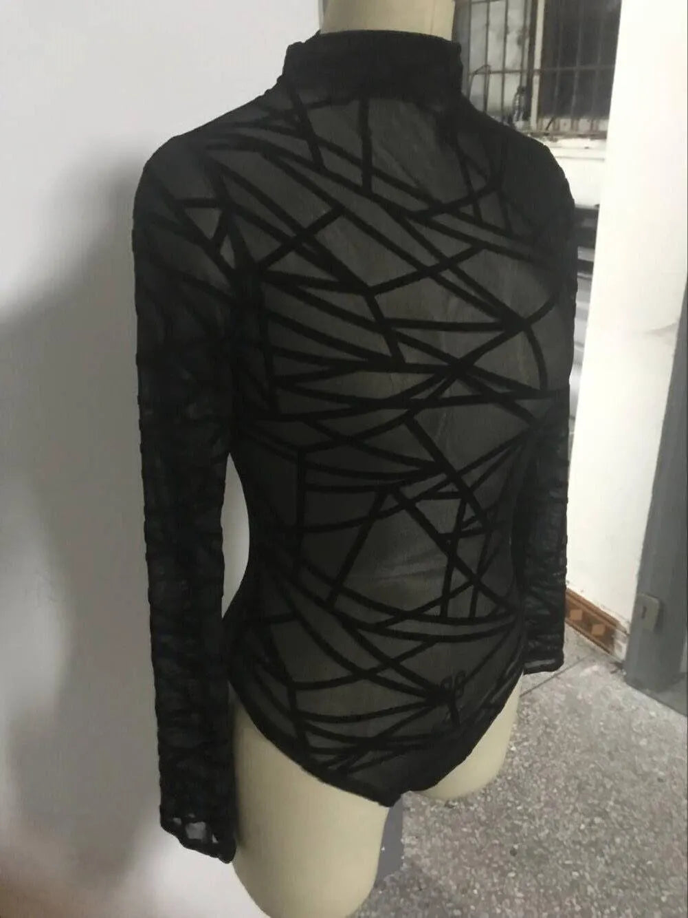 Long Sleeve Black Bodysuit