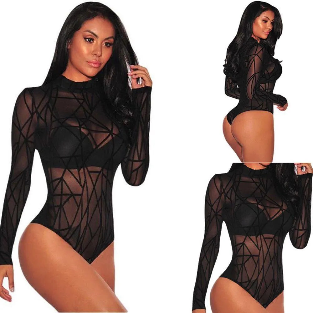 Long Sleeve Black Bodysuit