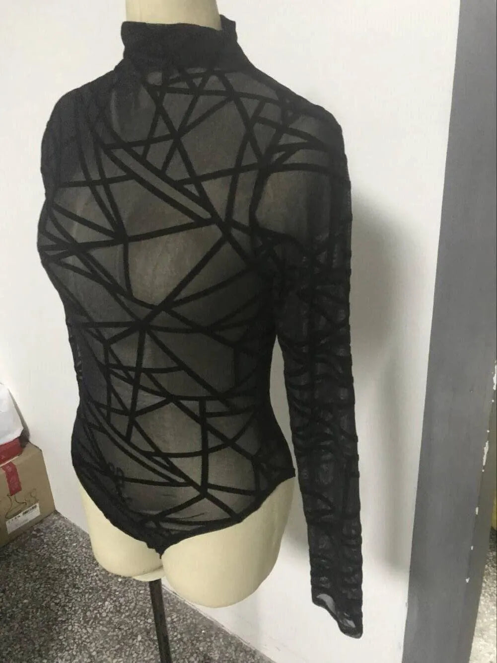 Long Sleeve Black Bodysuit