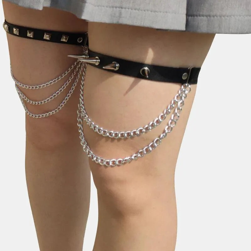 Punk Tassel Leg Chains
