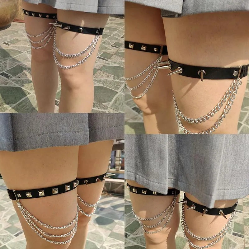 Punk Tassel Leg Chains