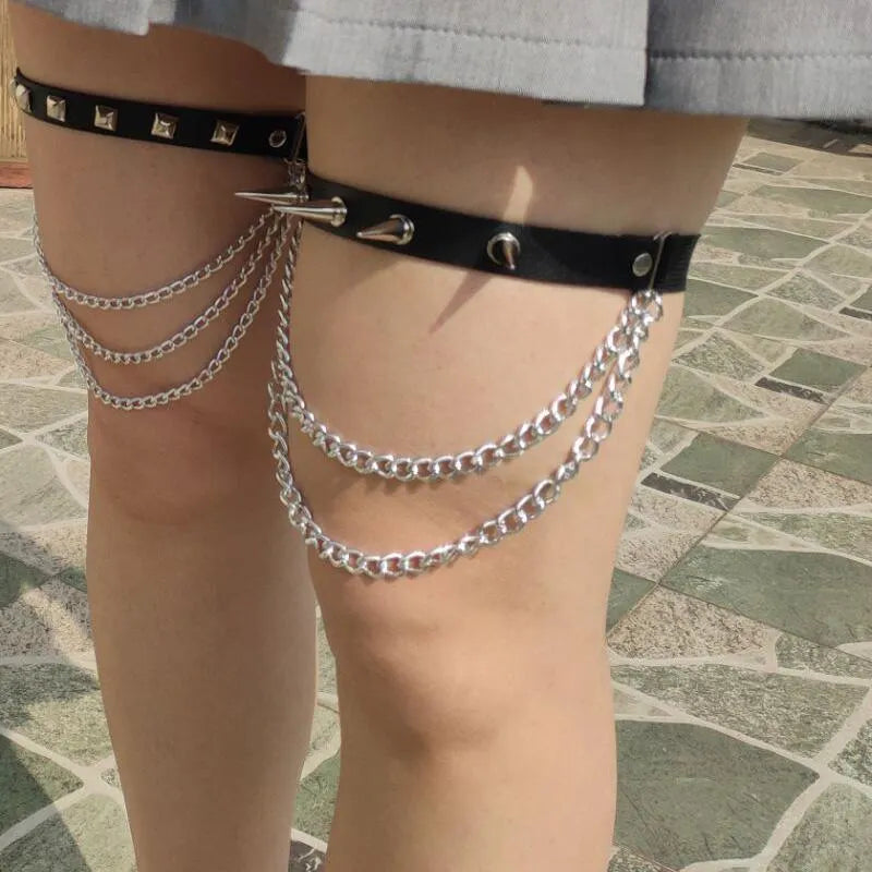 Punk Tassel Leg Chains