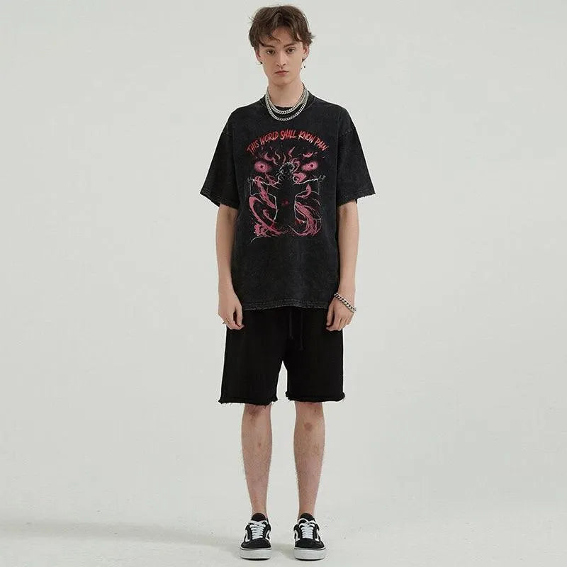 Retro Washed Oversized T-shirts