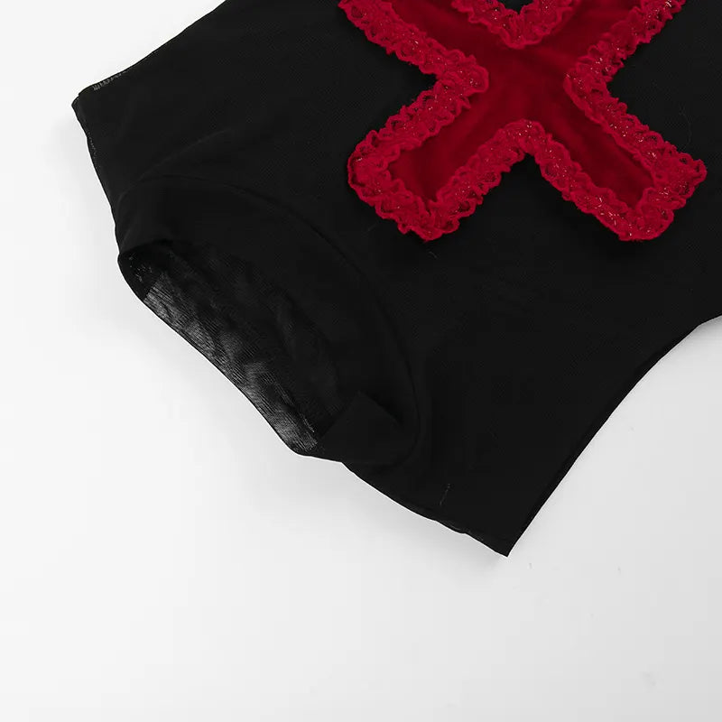 Cross Halter Undershirt Hipster Top
