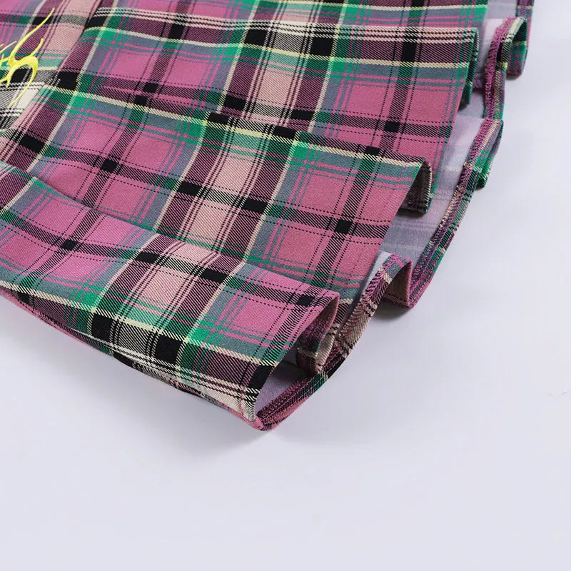 Grid Gentle Punk Skirt