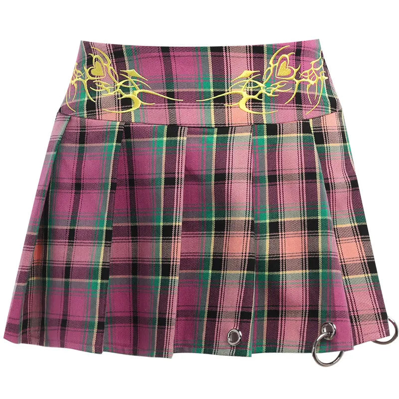 Grid Gentle Punk Skirt