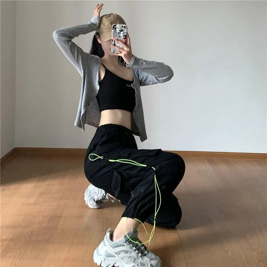 High Waist Sport Street Cargo Pants