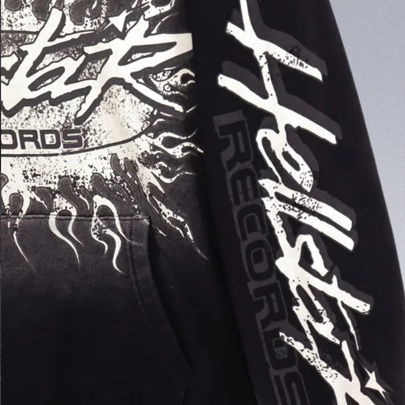 Vintage Hellstar Hoodie and Vintage Flare Pants