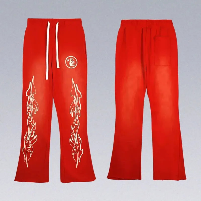 Vintage Hellstar Hoodie and Vintage Flare Pants