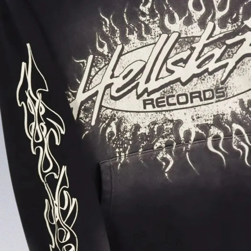 Vintage Hellstar Hoodie and Vintage Flare Pants