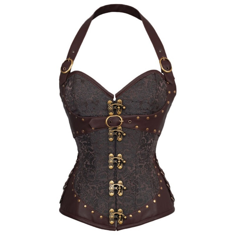 Palace Gothic Hanging Neck Steel Bone Corset