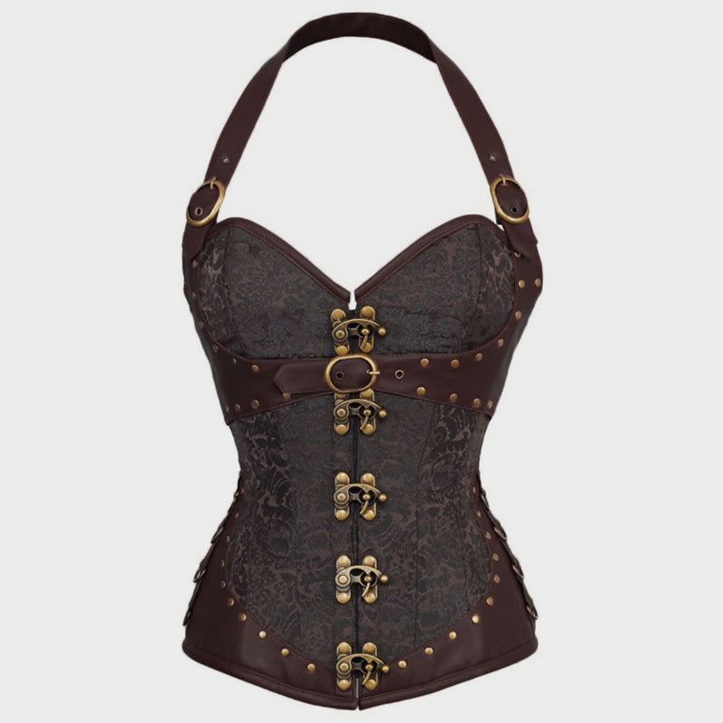 Palace Gothic Hanging Neck Steel Bone Corset