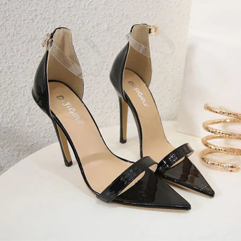 Don't Bother Snake Chain High-Heeled Sandals