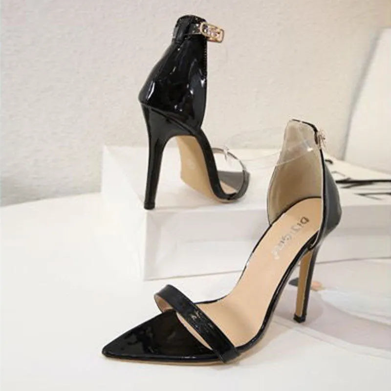 Don't Bother Snake Chain High-Heeled Sandals