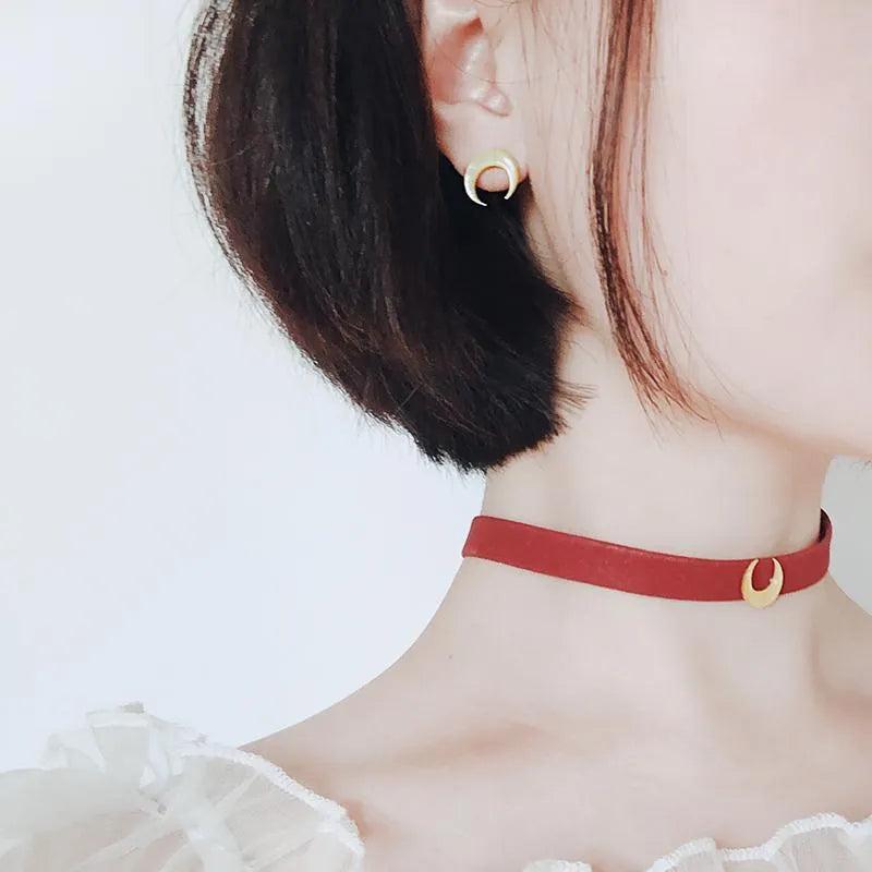 Moon Princess Earrings & Choker