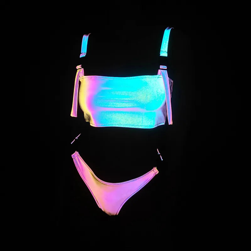 Night Glow Dazzling Reflective Bikini