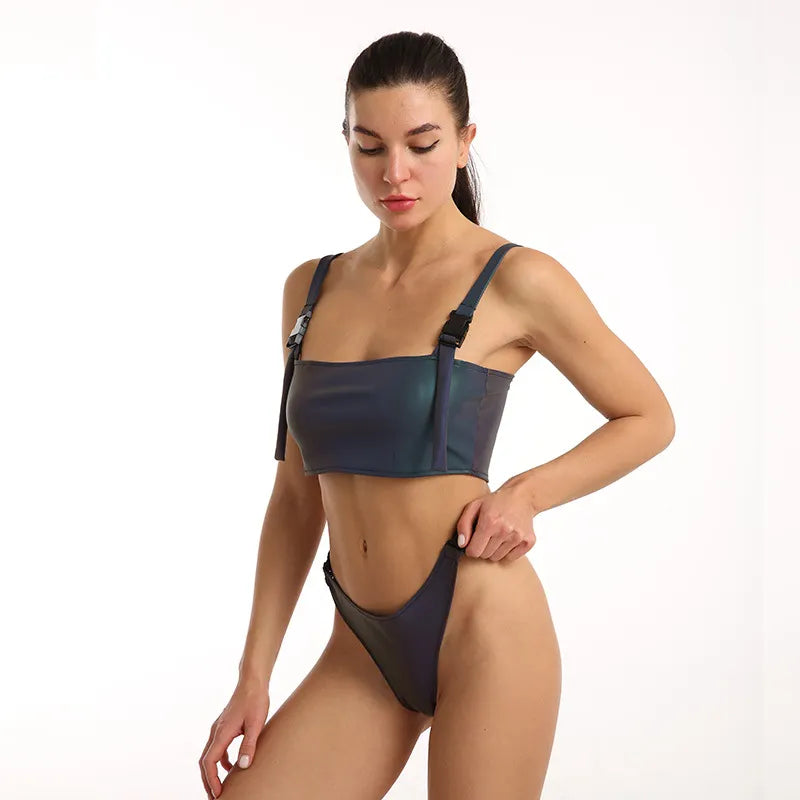 Night Glow Dazzling Reflective Bikini