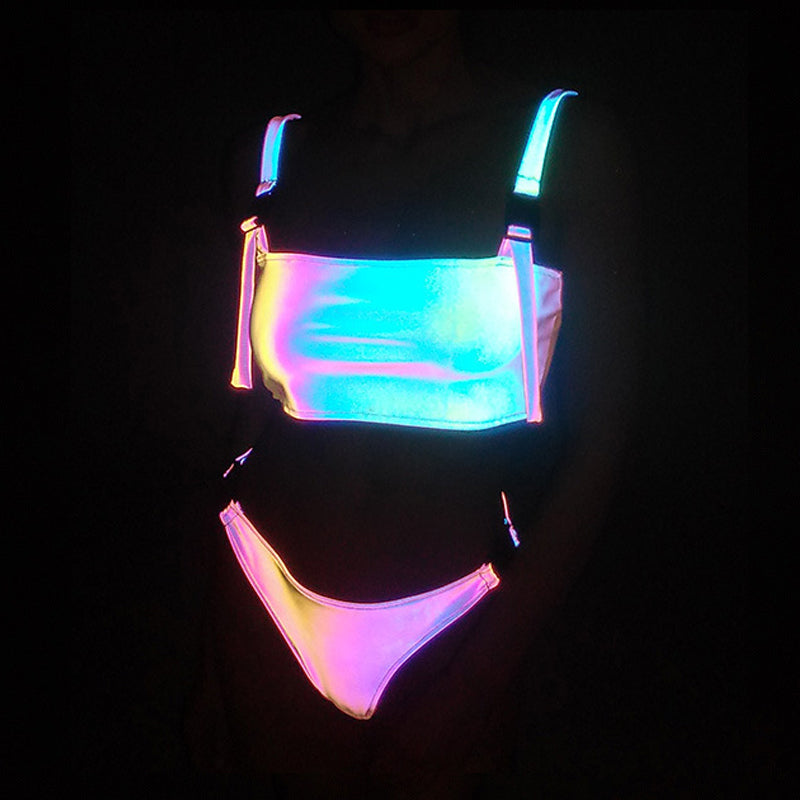 Night Glow Dazzling Reflective Bikini