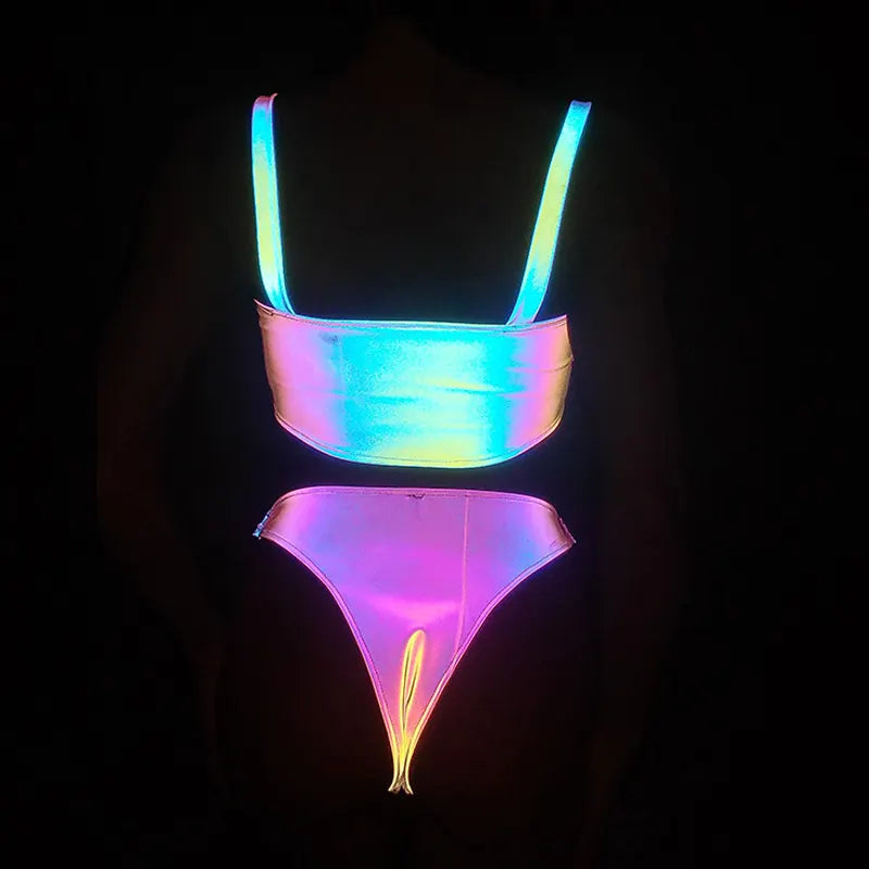 Night Glow Dazzling Reflective Bikini