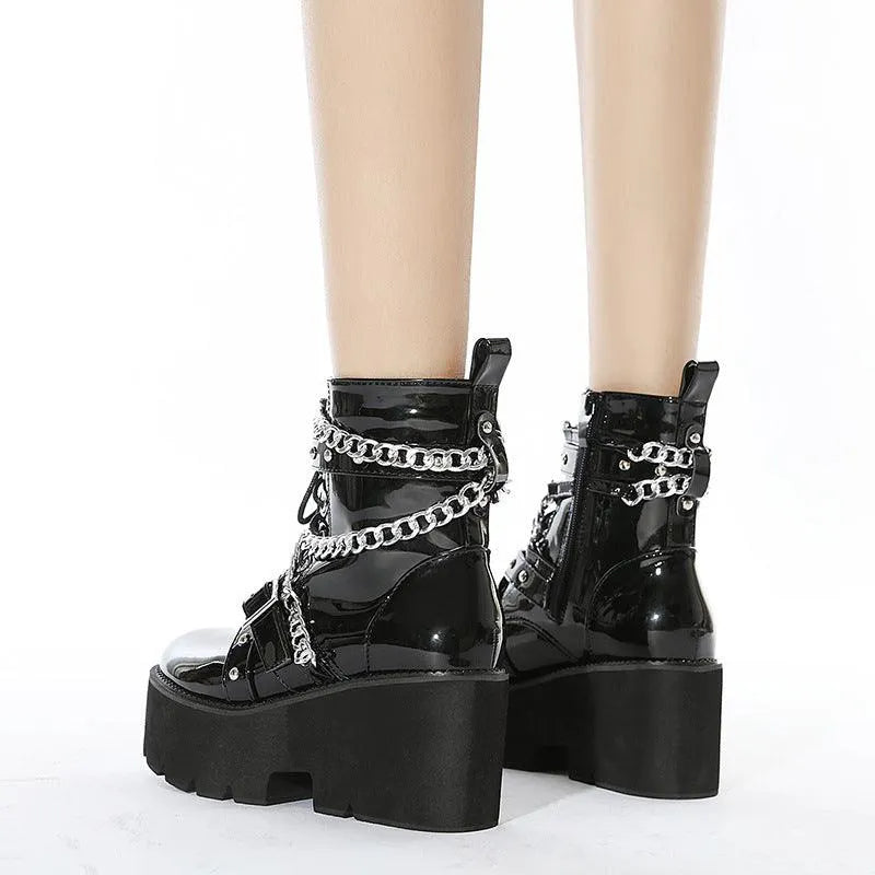 Chained Belt Boots